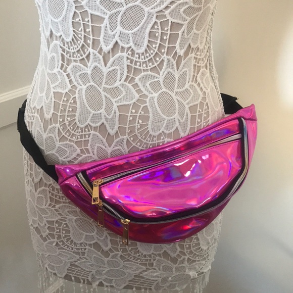 Handbags - Gorgeous pink hologram Fanny pack